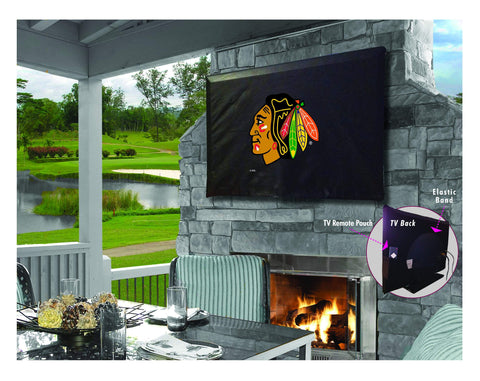 Chicago Blackhawks HBS Breathable Water Resistant Vinyl TV Cover - Sporting Up