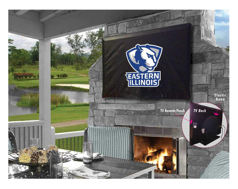 Achetez la housse de télévision en vinyle respirant et résistant à l'eau des Panthers de l'Est de l'Illinois - Sporting Up