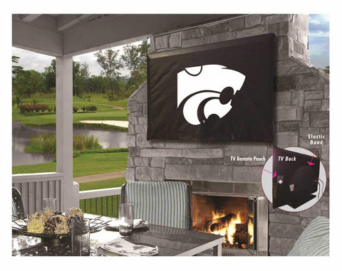 Kansas state wildcats hbs cubierta de televisión de vinilo transpirable resistente al agua - sporting up