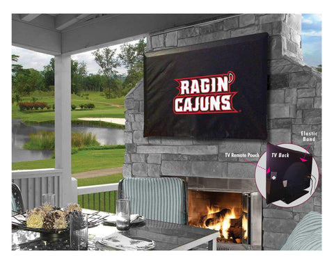 Shoppen Sie die atmungsaktive, wasserabweisende TV-Abdeckung „Louisiana-Lafayette Ragin Cajuns“ – sportlich