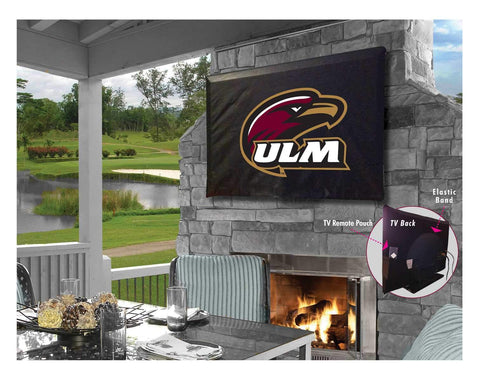 ULM Warhawks HBS Black Breathable Water Resistant Vinyl TV Cover - Sporting Up