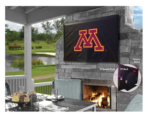 Couverture tv en vinyle résistant à l’eau respirante des Golden Gophers du Minnesota - faire du sport
