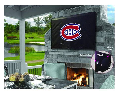 Achetez la housse de télévision en vinyle respirant et résistant à l'eau hbs des canadiens de montréal - sporting up