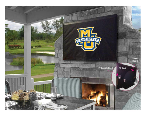 Couverture TV en vinyle résistant à l'eau et respirante des Golden Eagles de Marquette - Sporting Up