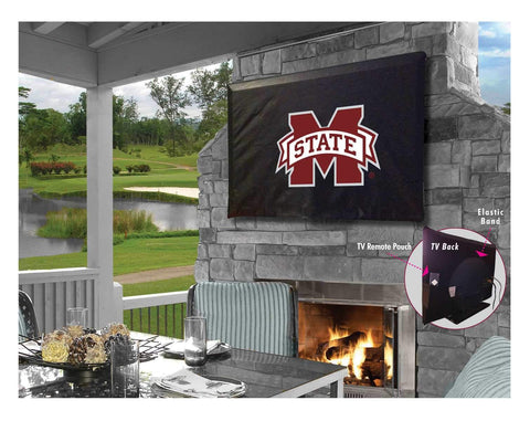 Mississippi State Bulldogs Breathable Water Resistant Vinyl TV Cover - Sporting Up