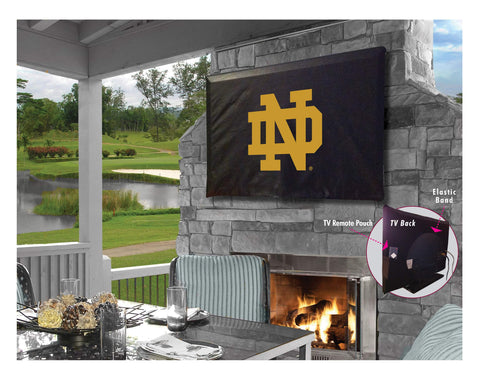 Shop Notre Dame Fighting Irish "ND" Black Water Resistant Vinyl TV Cover - Sporting Up