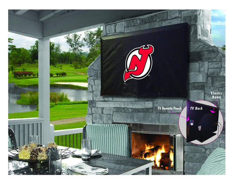 Kaufen Sie atmungsaktive, wasserabweisende Vinyl-TV-Abdeckungen der New Jersey Devils HBS – sportlich