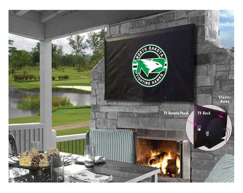 Couverture TV en vinyle résistant à l'eau et respirante des Hawks de combat du Dakota du Nord - Sporting Up