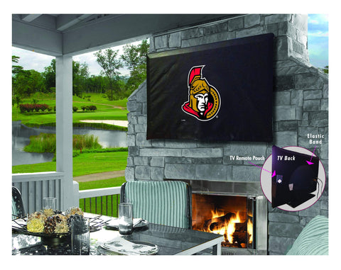 Ottawa Senators hbs andningsbart vattenavvisande vinyl tv-fodral - sportigt