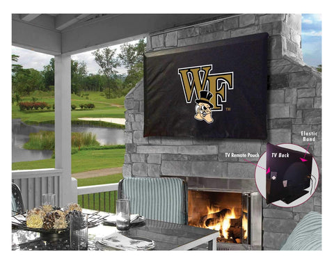 Wake Forest Demon Deacons Breathable Water Resistant Vinyl TV Cover - Sporting Up