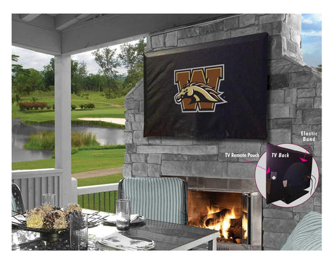 Cubierta de televisión de vinilo resistente al agua transpirable de los Broncos de Western Michigan - sporting up