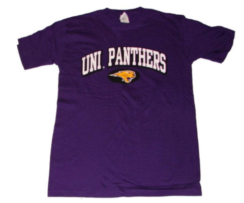 Achetez des t-shirts avec logo violet Gildan Active Wear des Panthers de l'Iowa du Nord - Sporting Up