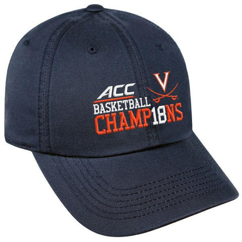 Virginia Cavaliers 2018 ACC Basketball Tournament Champions Adjustable Hat Cap - Sporting Up