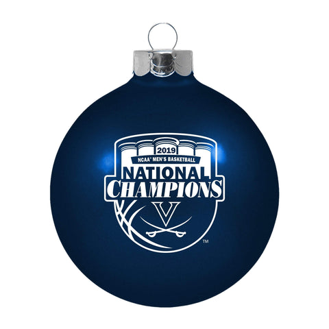 Shop Virginia Cavaliers 2019 NCAA Basketball National Champions Glass Ball Ornament - Sporting Up