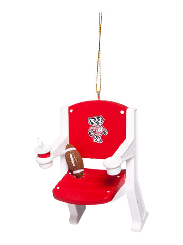 Shop Wisconsin Badgers Team Sports Red & White Stadium Chair Christmas Tree Ornament - Sporting Up