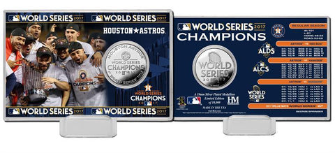 Shop Houston Astros 2017 World Series Champions "Celebration" Silver Coin Card - Sporting Up